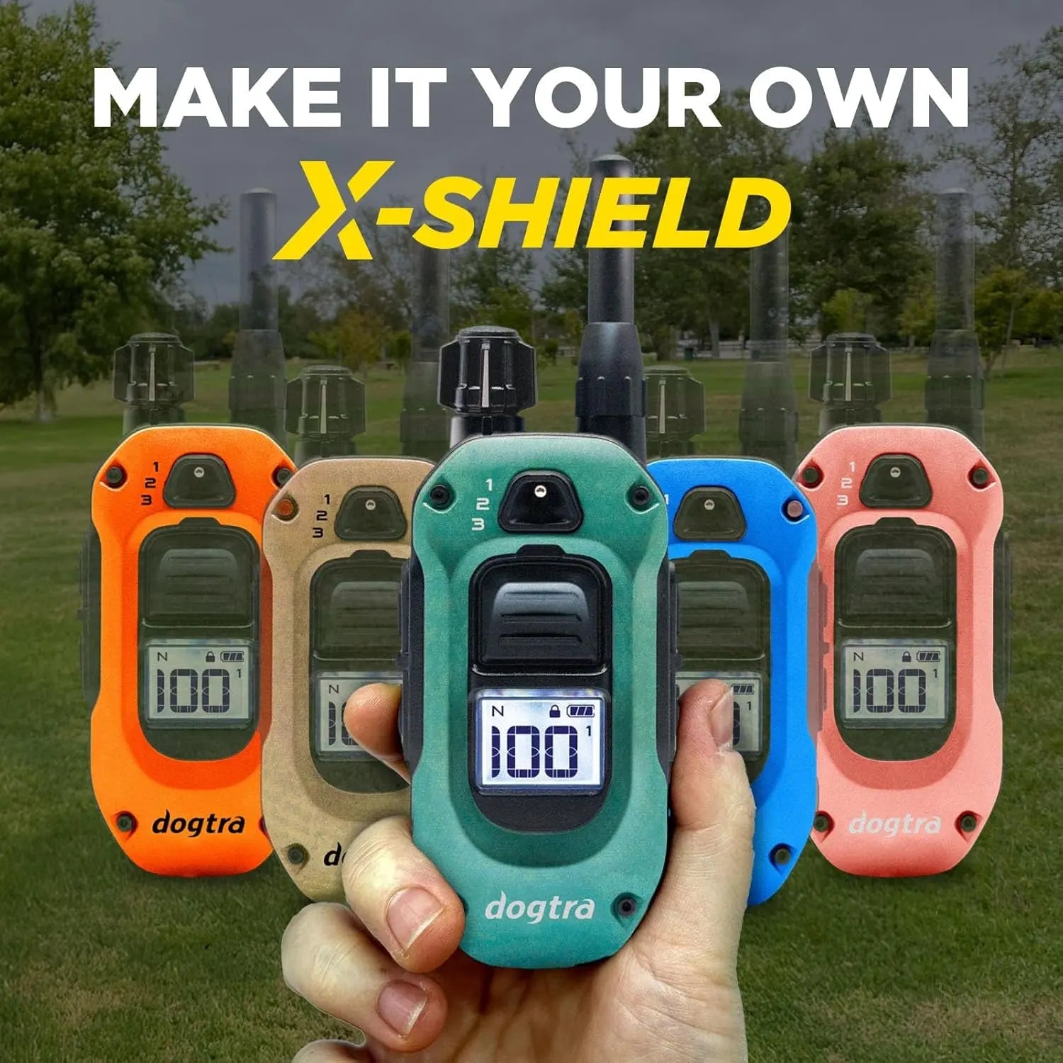 2 Dogs Training Collar Remote 1/2 Mile Waterproof LED Rechargeable Control