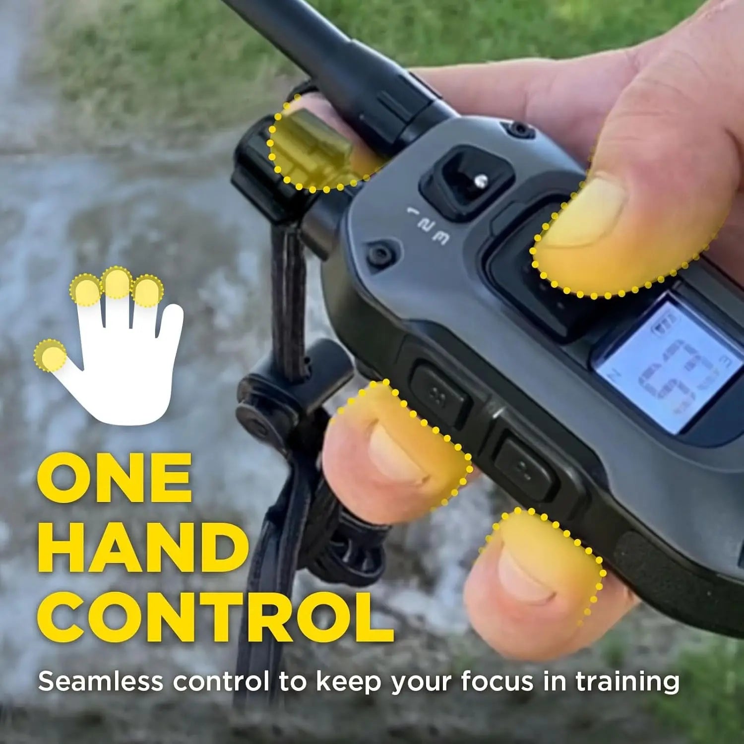 2 Dogs Training Collar Remote 1/2 Mile Waterproof LED Rechargeable Control